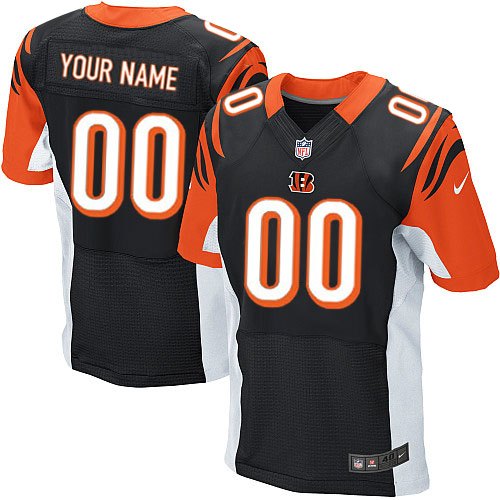 Nike Cincinnati Bengals Customized Black Stitched Elite Men's NFL Jersey